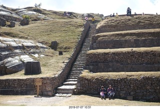 206 a0f. Peru - Sacsayhuaman fortress - stairs