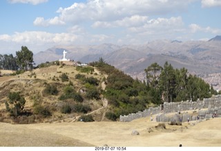 209 a0f. Peru - Sacsayhuaman fortress - christ the redeemer