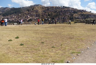 266 a0f. Peru - Sacsayhuaman fortress - field