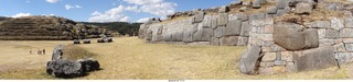 318 a0f. Peru - Sacsayhuaman fortress - panorama