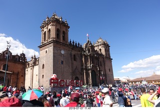 353 a0f. Peru - Cusco square - cathedral