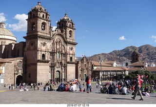 368 a0f. Peru - Cusco square -cathedral