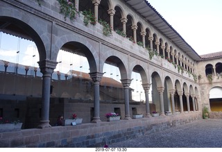 407 a0f. Peru - Cusco - church - courtyard