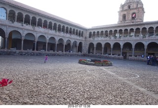 428 a0f. Peru - Cusco - church - courtyard