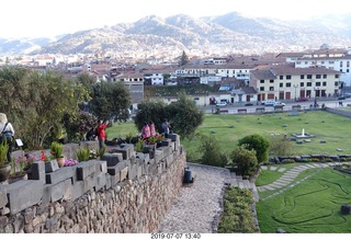 437 a0f. Peru - Cusco - church - vista view