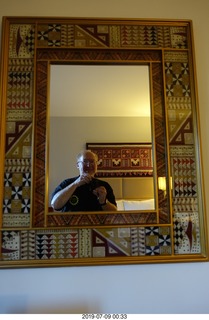 1 a0f. Peru - Cusco - hotel room mirror + Adam