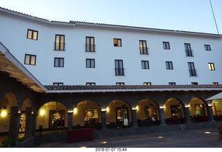 14 a0f. Peru - Cusco - Hilton hotel courtyard three floors down