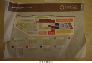 Aranwa hotel map