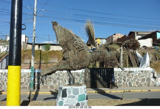 45 a0f. Peru - Cusco - drive to airport - animal sculpture