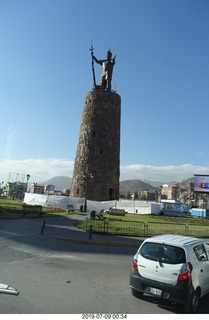 Peru - Cusco - drive to airport - statue