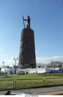 47 a0f. Peru - Cusco - drive to airport - statue