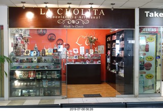 59 a0f. Peru - Cusco - airport - La Cholita chocolate shop