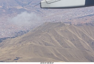 aerial - Peru - flight from Cusco to Lima - Andes Mountains