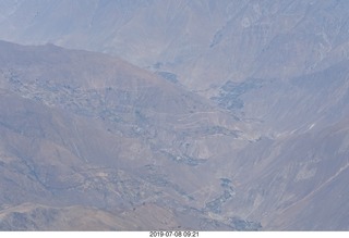 118 a0f. aerial - Peru - flight from Cusco to Lima - Andes Mountains