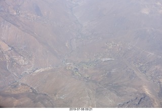 120 a0f. aerial - Peru - flight from Cusco to Lima - Andes Mountains - colored rocks