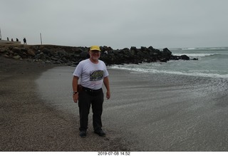 214 a0f. Peru - Lima - beach walk + Adam