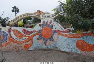 Peru - Lima - beach garden walk - schulpture
