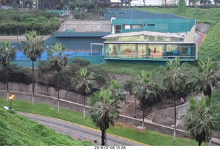 284 a0f. Peru - Lima - beach garden walk - tennis club