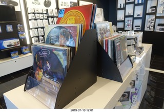 20 a0f. vinyl records in the airport store!