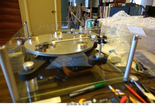 97 a0g. Transcriptor Skeleton turntable with Vestigal tonearm