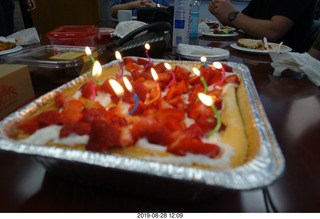 570 a0g. pot luck at work - birthday cake