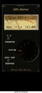 Mesa Arts Center - Experience Hendrix - guitar pick - SPL meter - loud