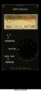 Mesa Arts Center - Experience Hendrix - guitar pick - SPL meter - loud