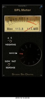 Mesa Arts Center - Experience Hendrix - guitar pick - SPL meter - loud