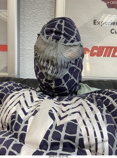 gray Spiderman costume