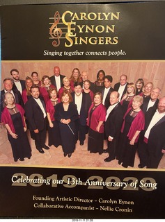 Carolyn Eynon Singers program