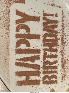 593 a0m. Jerome birthday dessert