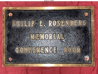 Philip E. Rosenberg conference room sign