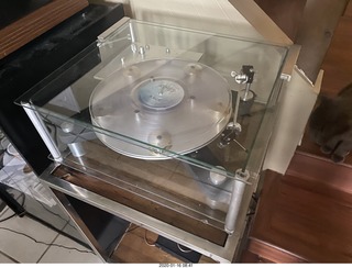 170 a0m. Transcriptors turntable with clear record