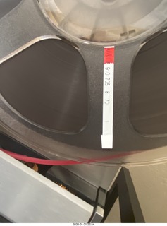 tape thrown up by my cat