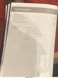 Phoenix Symphony - Verdi Requiem - program