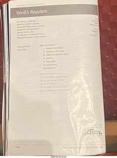 Phoenix Symphony - Verdi Requiem - program