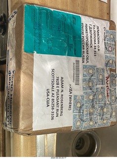 box from Russia with tapes