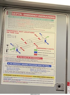 SEPTA train emergency instructions