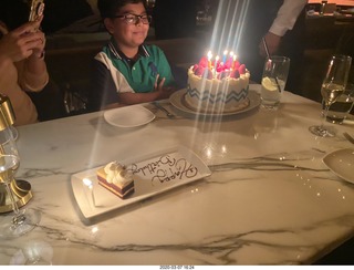 Barclay Prime restaurant  - birthday cake