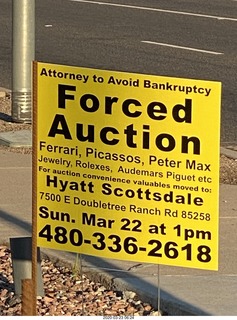 Forced Auction - Ferrari, Picassos, Peter Max