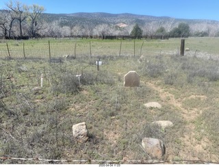 254 a0q. Double Circle airstrip grave