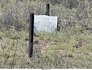 256 a0q. Double Circle airstrip grave