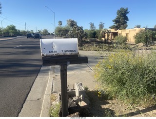 Scottsdale Road T MOEBIUS mailbox