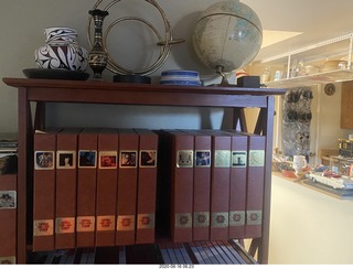 boxes of new tapes and a record and a cat