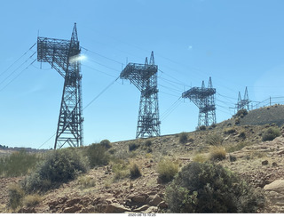 road near Page - high tension wires