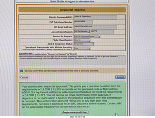 ADAPT exemption for ADS-B