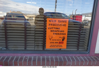 Wild Game Processing sign