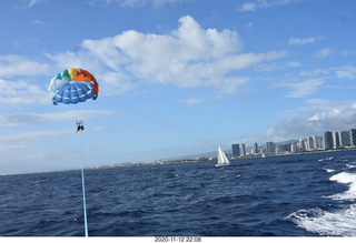 Anthony and Olga - Hawaii - parasailing