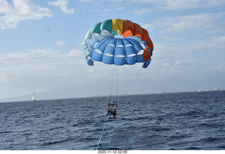 Anthony and Olga - Hawaii - parasailing