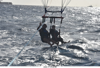 Anthony and Olga - Hawaii - parasailing